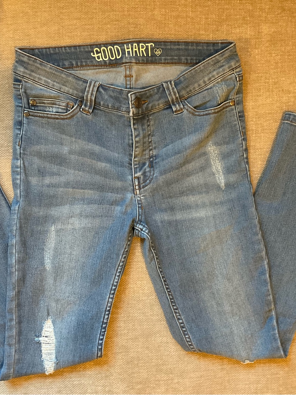 Women's Mid Blue Distressed Sommerset Skinny Jeans